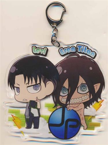 進撃の巨人 オリジナルアクリルキーホルダー リヴァイ&エレン・イェーガー (巨人) 【進撃の巨人 in JOYPOLIS】