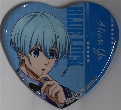 ブルーロック×東急不動産 BLUE LOCK SCRAMBLE -渋谷制覇- スタンプラリー達成ノベルティ 前半 ハート型缶バッジ 氷織羊(等身)