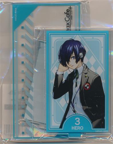 【未開封】ペルソナ 3 リロード COLLABORATIONCAFE POWERD BY AnimaxCafe+ タロットカード風ツインアクスタ(アクリルスタンド) 主人公