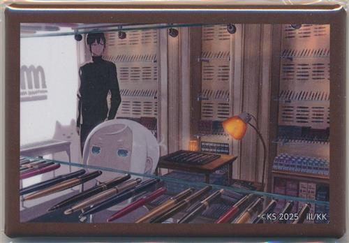 くじ引き堂 キノの旅 the Beautiful World 25周年記念オンラインくじ D-6賞 スクエア缶バッジ デザインF