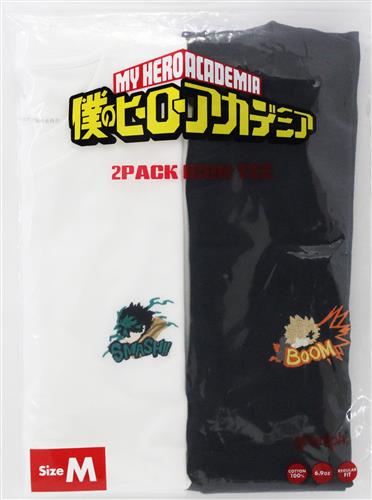 僕のヒーローアカデミア 2パックアイコンTシャツ 幼馴染み 緑谷出久&爆豪勝己 (Mサイズ)