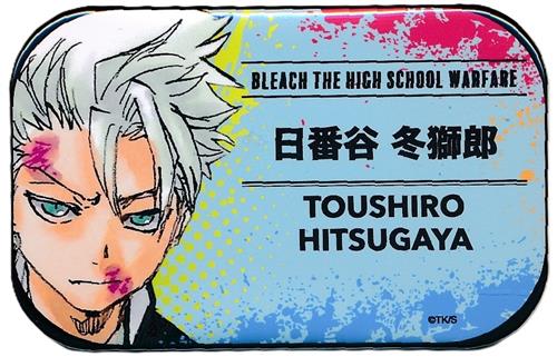 BLEACH×横浜ランドマークタワー THE HIGH SCHOOL WARFARE in Cafe Fan Base トレーディング名札缶バッジ 日番谷冬獅郎