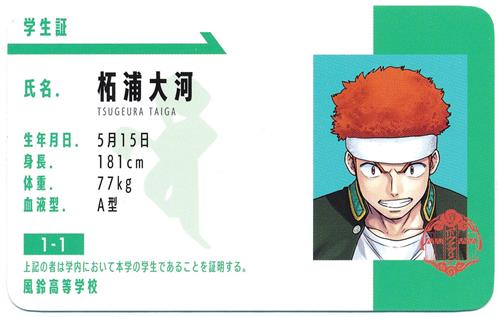 WIND BREAKER ランダム学生証風カード 柘浦大河