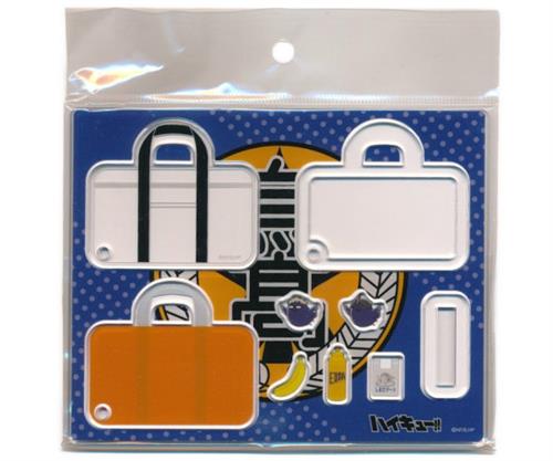 ハイキュー!! シャカシャカアクリルキーホルダー ツキガラス(月島蛍)&ヤマガラス(山口忠)