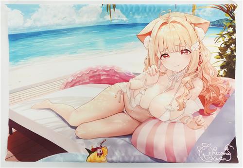 バーチャルYoutuber/Vtuber タペストリー 夏の15万人記念ver. 猫羽かりん [栗雪庵][猫羽かりん]