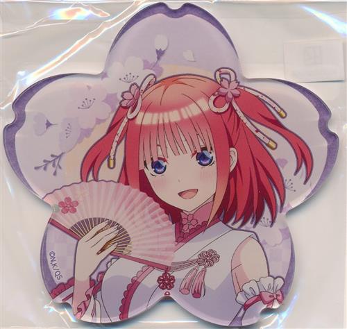 五等分の花嫁∽ Collaboration Cafe in Spacetimes メニュー有償特典 アクリルコースター 中野二乃