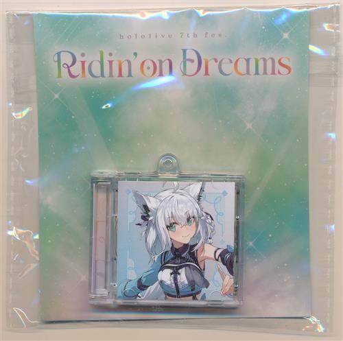 ホロライブ hololive 7th fes. Ridin' on Dreams CDケース風アクリルチャーム 白上フブキ