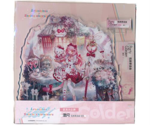 アークナイツ×サンリオキャラクターズ アクリルスタンド ゴールデングロー&ハローキティ ハローティーパーティVER.