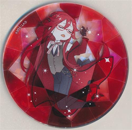 黒執事 Black Label Memorial Arcade トレーディング宝石アクリルコースター vol.1(Black Butler) グレル・サトクリフ