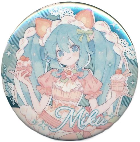 初音ミク 39Culture 2023 EXTRA トレーディング 大き目メタリック缶バッジ 初音ミク PARTY