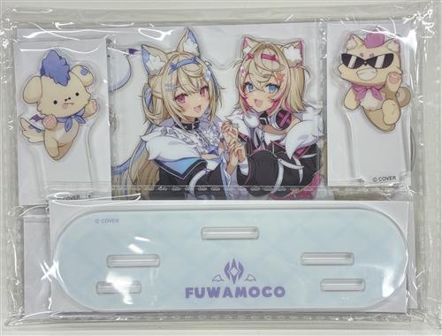 【未開封】ホロライブ FUWAMOCO 100万人記念 FUWAMOCOどりーむかむとぅるー アクリルジオラマスタンド フワワ・アビスガード モココ・アビスガード