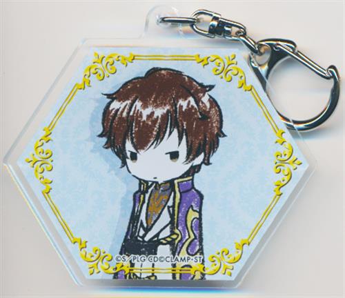 コードギアス 反逆のルルーシュ III 皇道 グラフアートデザイン アクリルキーホルダー 03 皇帝側 枢木スザク A