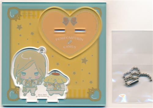 うたの☆プリンスさまっ♪ Shining Live×サンリオキャラクターズ スタンド付きアクリルキーホルダー Happy Smiling Stage ちびキャラVer. カミュ&ポムポムプリン 【サンリオピューロランド限定】