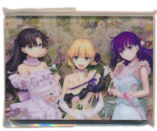 Fate/stay night [Heaven's Feel]/[Unlimited Blade Works] 20周年記念コンサート グリッターアクリルブロック 遠坂凛&セイバー&間桐桜