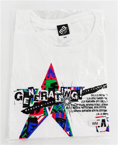 宮野真守 Tシャツ A (LADIES' Mサイズ/WHITE) 【MAMORU MIYANO LIVE TOUR 2015-16 ～GENERATING!～】