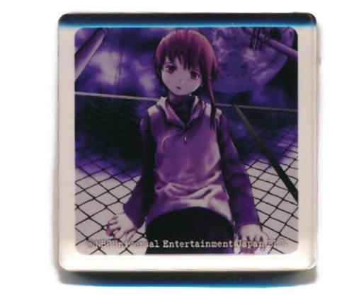 serial experiments lain WEIRD展 トレーディングミニアクリルブロック 岩倉玲音(フェンス)
