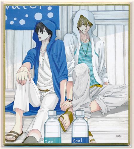 抱かれたい男1位に脅されています。 トレーディングミニ色紙 西條高人&東谷准太 F 【「だかいち」連載10周年記念 桜日梯子原画展】