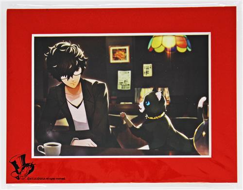 ペルソナ 5 2Lキャラファインマット typeJ 主人公(雨宮蓮/ジョーカー)&モルガナ(モナ)