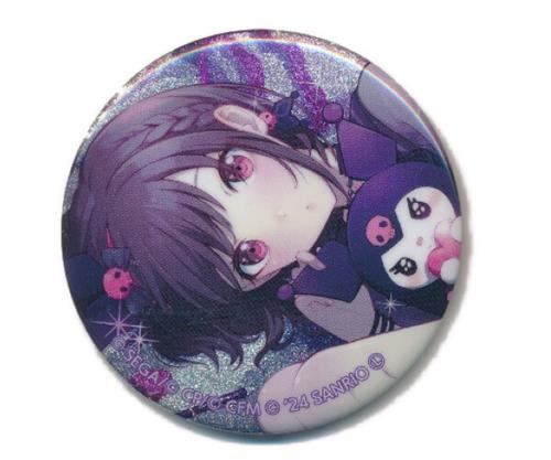 プロジェクトセカイ カラフルステージ!×サンリオキャラクターズ グリッター缶バッジコレクション B 東雲絵名&クロミ