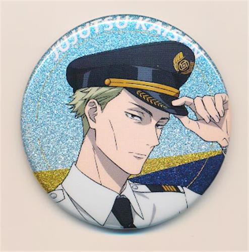呪術廻戦 5周年×羽田エアポートガーデン トレーディンググリッター缶バッジ Pilot Style ver. 七海建人 A