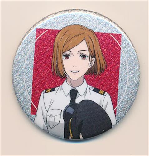 呪術廻戦 5周年×羽田エアポートガーデン トレーディンググリッター缶バッジ Pilot Style ver. 釘崎野薔薇 B