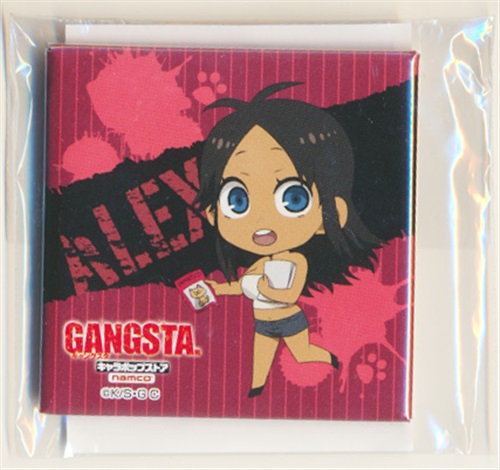 GANGSTA. スクエア缶バッジ アレックス・ベネデット 【GANGSTA. キャラポップストア】