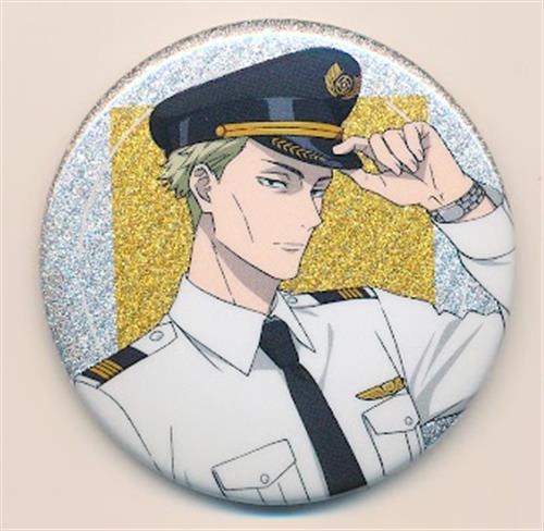 呪術廻戦 5周年×羽田エアポートガーデン トレーディンググリッター缶バッジ Pilot Style ver. 七海建人 B