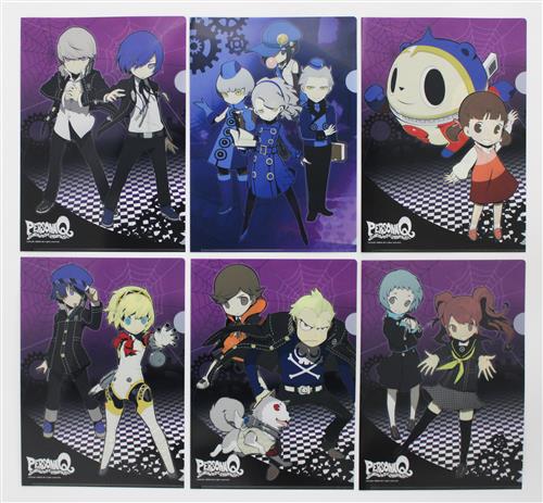 ペルソナ Q シャドウ オブ ザ ラビリンス ビジュアルクリアファイル6種セット 【ファミ通DXパック内容物】