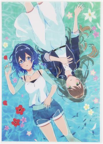 白い砂のアクアトープ A3クリアポスター 海咲野くくる&宮沢風花