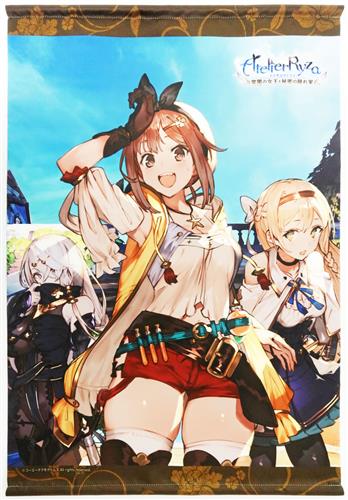 ガスト 新春くじ 2025 S賞 B2タペストリー ライザのアトリエ ～常闇の女王と秘密の隠れ家～ ライザリン・シュタウト&クラウディア・バレンツ&リラ・ディザイアス