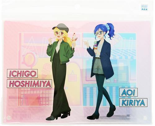 【未開封】アイカツ! アクリルアートパネル お忍び食べ歩きVer. 星宮いちご&霧矢あおい