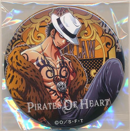 ワンピース　輩缶バッジ　プレミアム　セブンイレブン限定　トラファルガー・ロー 希少 ワンピース トラファルガー・ロー 輩プレミアム バッジ