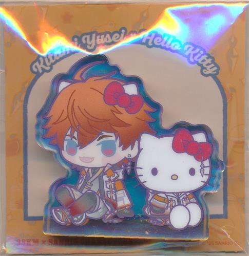 にじさんじ 3SKM×サンリオキャラクターズ ミニアクリルブロック 北見遊征×ハローキティ