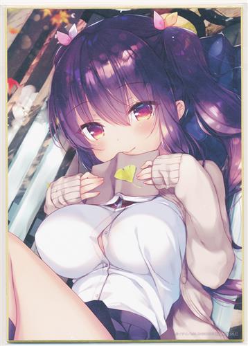 三つ葉ちょこ 色紙