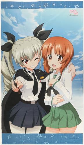 ガールズ&パンツァー 劇場版 のれん 西住みほ&アンチョビ 制服