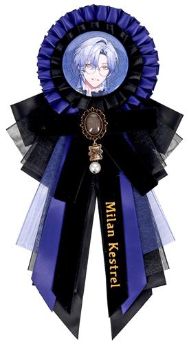 にじさんじ Gothic Night NIJISANJI HALLOWEEN 2025 缶バッジ付きロゼット ミラン・ケストレル