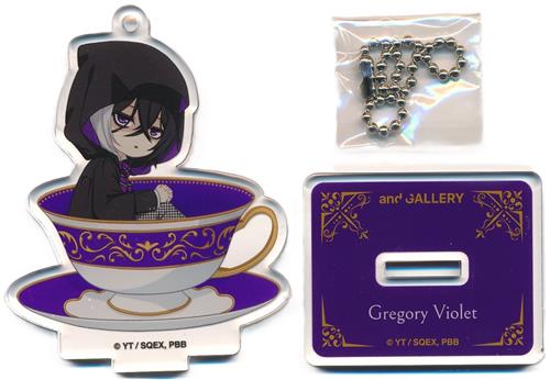 黒執事 -寄宿学校編-×and GALLERY collaboration cafe ランダムミニキャラアクスタキーホルダー グレゴリー・バイオレット