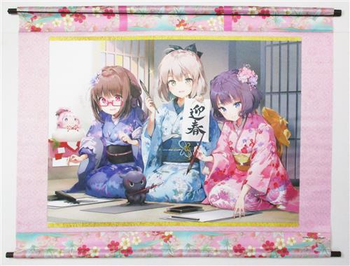 Fate/Grand Order 掛け軸風B2タペストリー 葛飾北斎(フォーリナー)&沖田総司(セイバー)&刑部姫(アサシン)