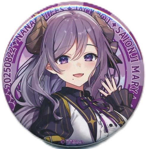 ななしいんく NANASHI FES 2025 JACKPOT ランダム缶バッジ ブルー 西園寺メアリ