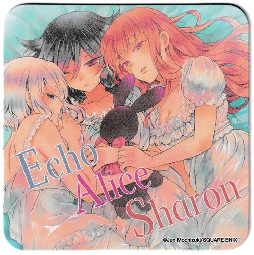 PandoraHearts-パンドラハーツ-×ヴァニタスの手記 コラボレーションカフェ 第3弾 コラボメニュー注文特典 オリジナルコースター エコー&アリス&シャロン