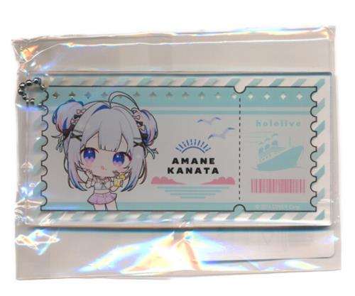 DMMスクラッチ ホロライブ×DMM TV 新感覚ドキュメントバラエティ ホロなゾンビ! D-9賞 チケット風アクリルキーホルダー 天音かなた ミニキャラ