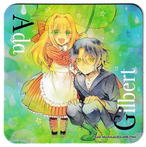 PandoraHearts-パンドラハーツ-×ヴァニタスの手記 コラボレーションカフェ 第3弾 コラボメニュー注文特典 オリジナルコースター エイダ&ギルバート