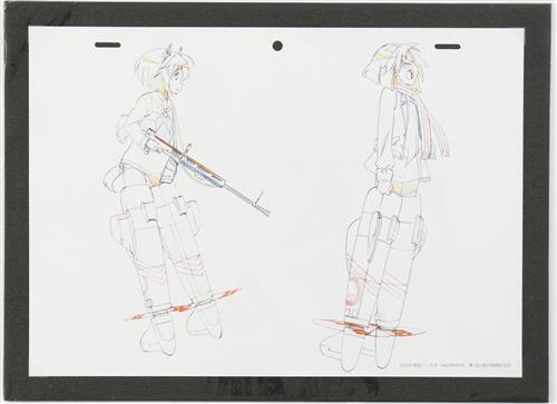 ブレイブウィッチーズ 原画フレーム 雁淵ひかり&管野直枝