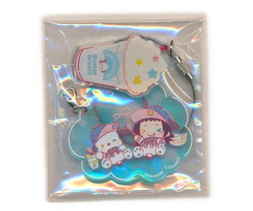 ヒプノシスマイク-Division Rap Battle- SANRIO NAKAYOKU EDIT×CharaDri!! オーロラアクリルキーホルダー 山田二郎(MC.M.B)&ポチャッコ