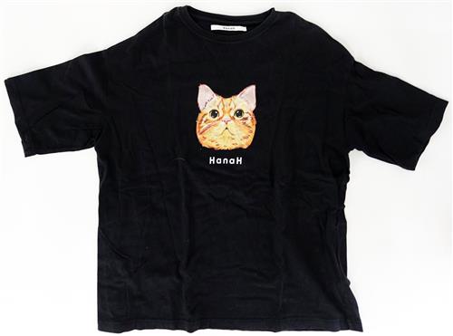 花江夏樹 HanaH KONPEI BIG TEE BLACK (Lサイズ)