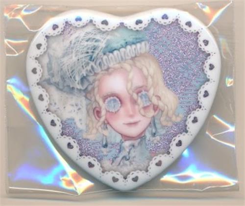 Identity V 第五人格 ラメキラハートカンバッジコレクション(缶バッジ) 「レディ・ファウロ」(エブリン・モレー) 【アニメイト限定】