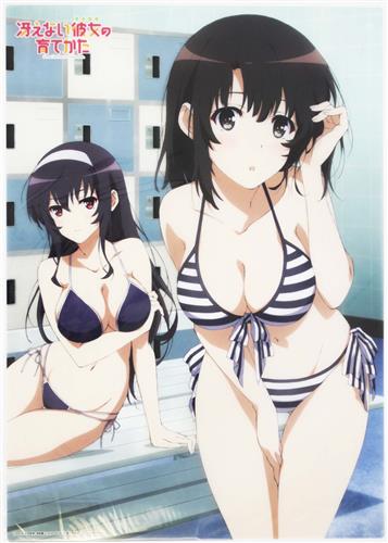 冴えない彼女の育てかた A3クリアポスター C 霞ヶ丘詩羽&加藤恵