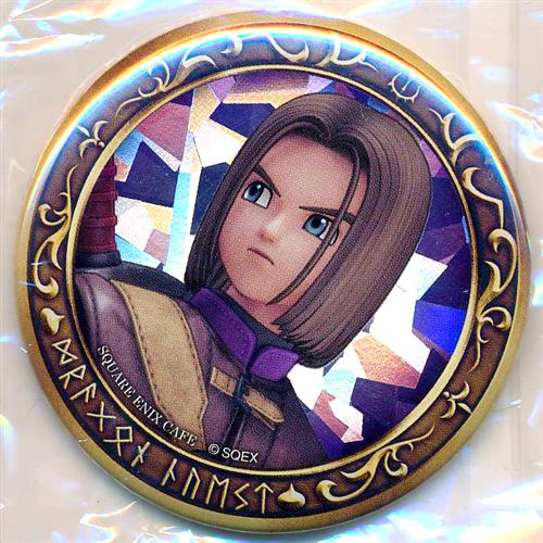 ドラゴンクエスト XI S×SQUARE ENIX CAFE 缶バッジ 主人公 A
