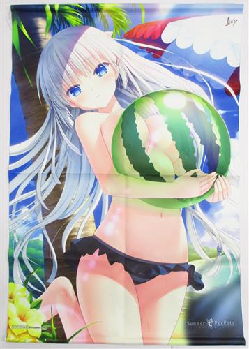 Summer Pockets B2タペストリー 鳴瀬しろは 【トレーダー特典】 ｻﾏｰ
