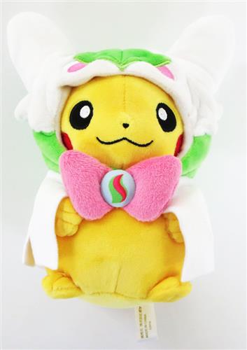 ポケットモンスター ぬいぐるみ メガサーナイトのポンチョを着たピカチュウ